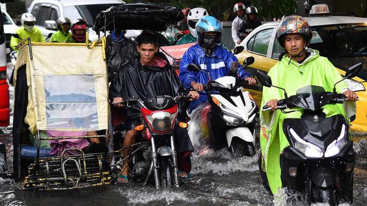 Streets turned into rivers as Typhoon Gaemi blows past Philippines