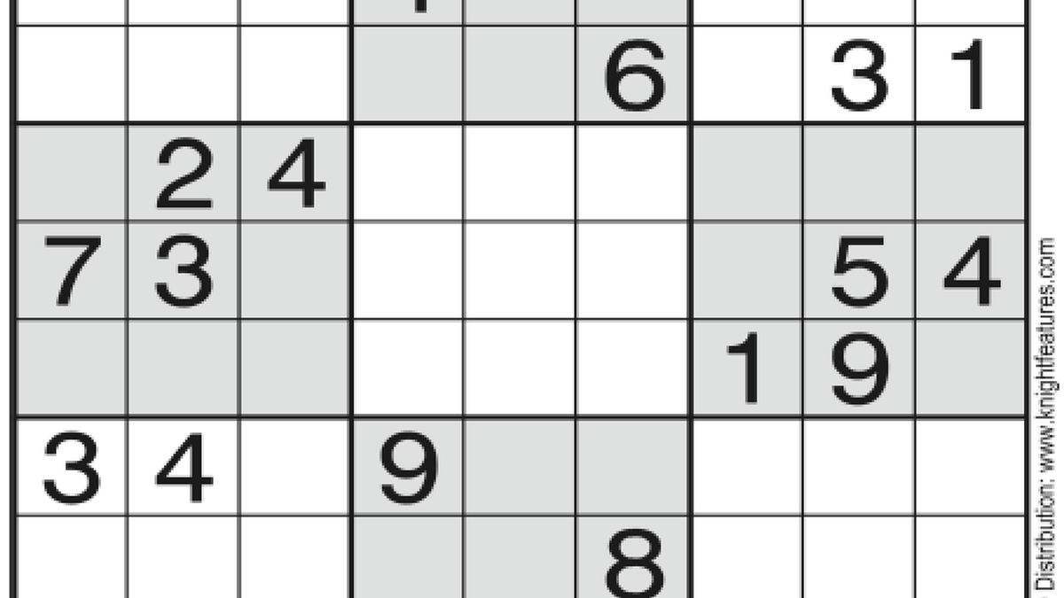 Sudoku - August 28, 2020 - The Hindu