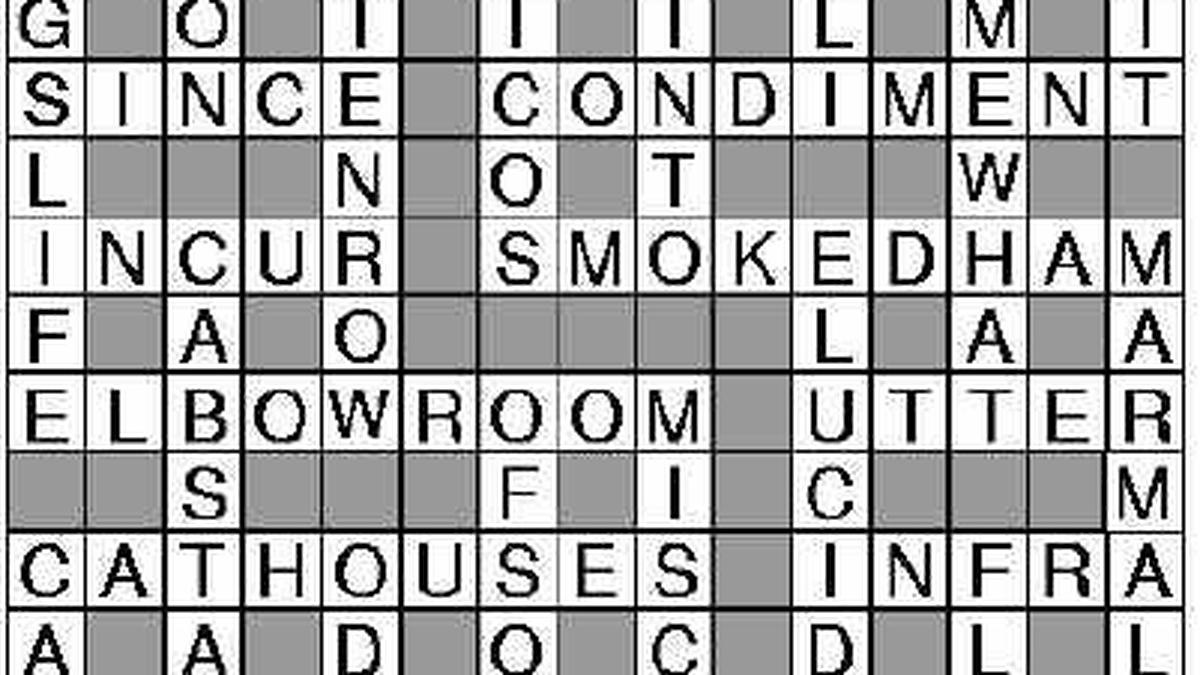 Solution to puzzle 7698 The Hindu