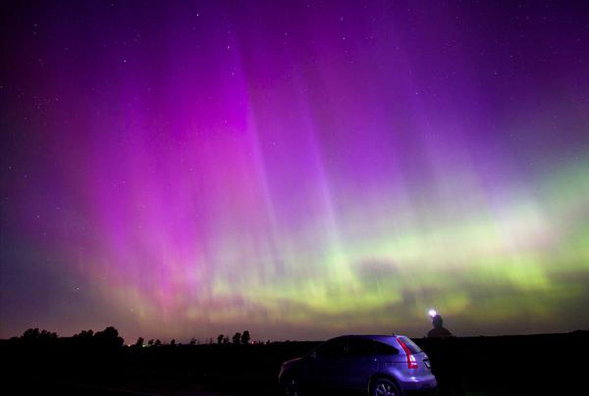 Aurorae are the product of disturbances in the earth’s magnetic field as a result of the sun’s solar wind.