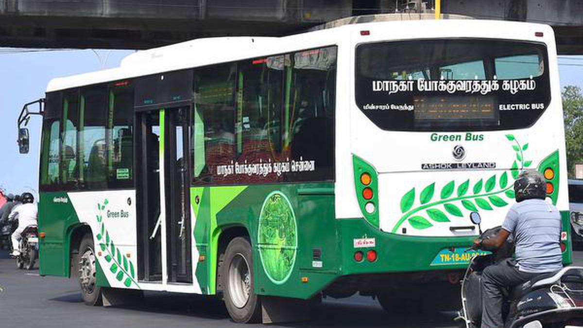 Electric buses will hit Chennai roads by the middle of this year