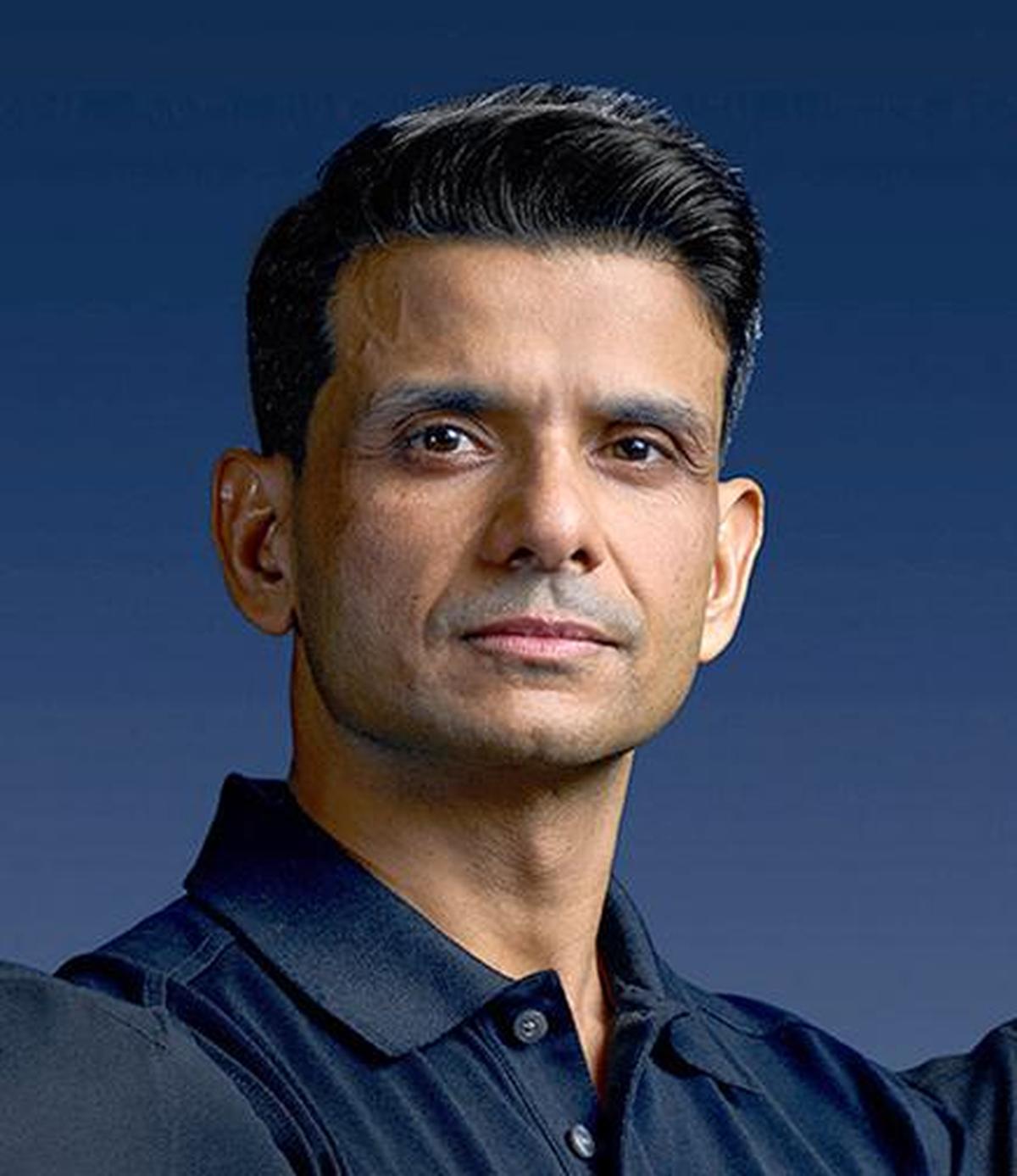 Group Capt.Shubhanshu shukla poses for a photo.