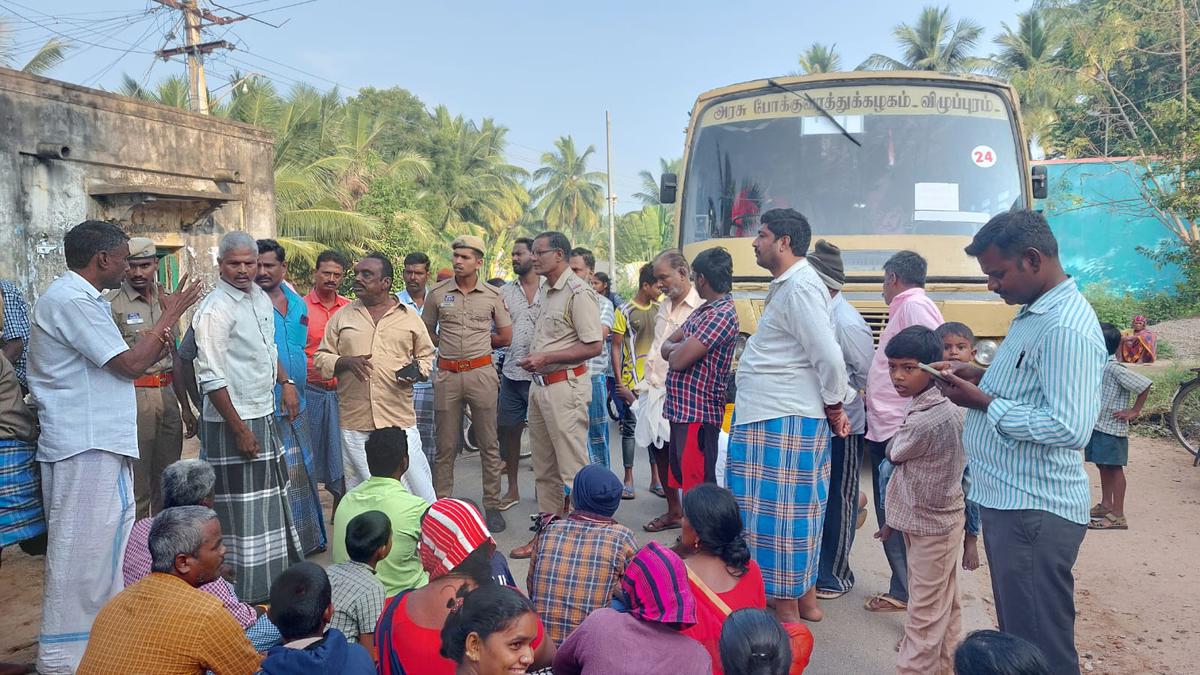 Seeking renovation of government school, villagers block road near Vaniyambadi