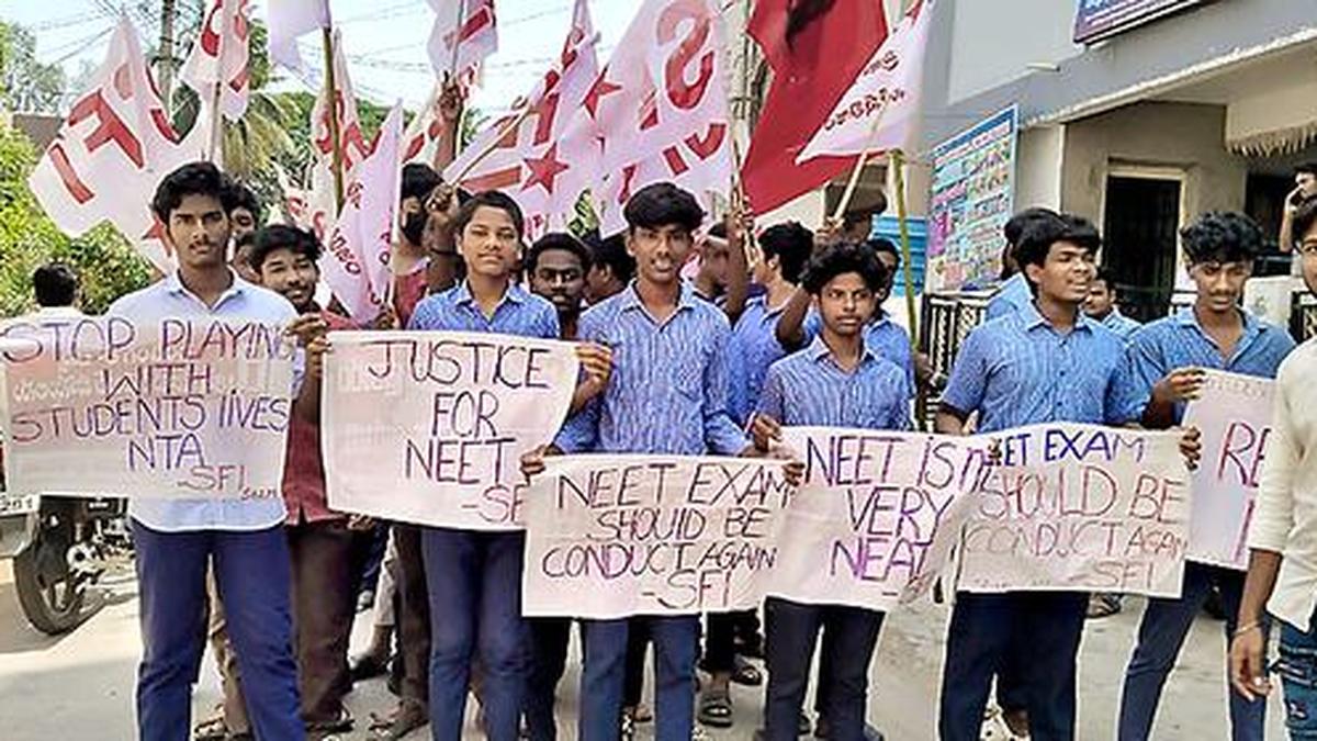 Student unions demand Union Minister’s resignation over NEET, NET fiascos