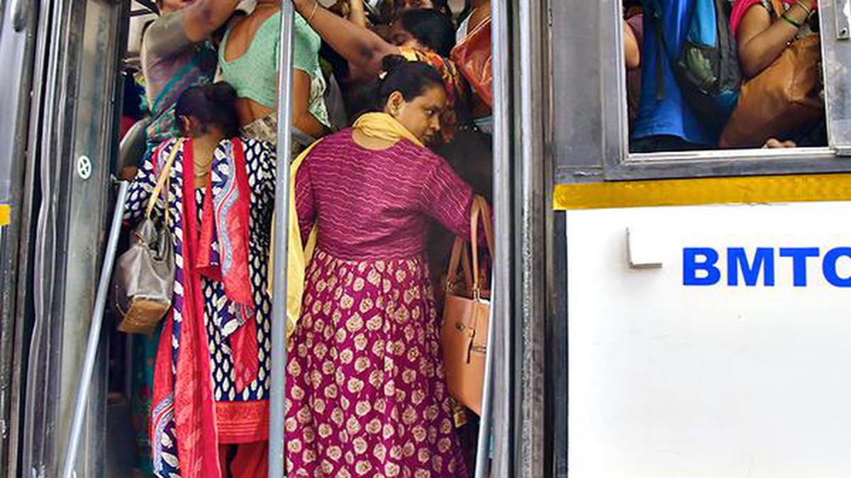 Shakthi scheme: Teething troubles in free travel for women in Karnataka taking a toll on BMTC bus conductors