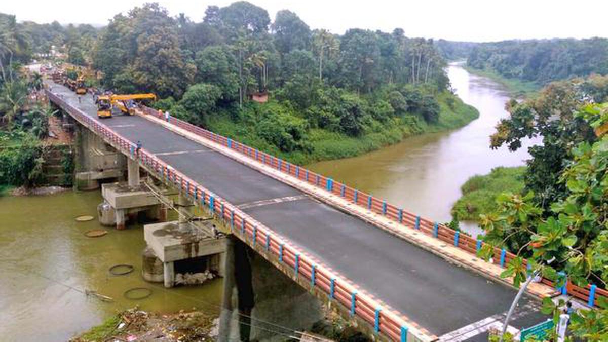 All set for the opening of Enathu Bridge - The Hindu