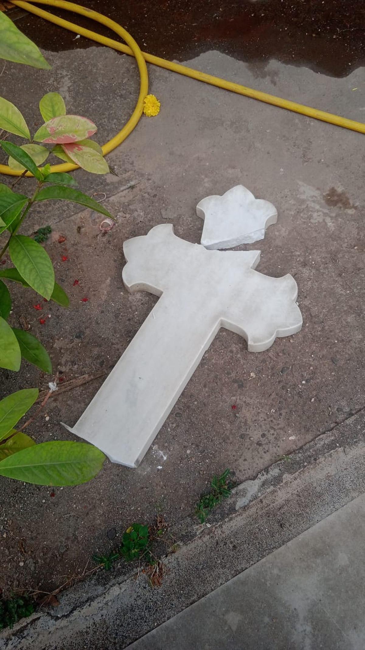 Cross vandalised at St. Michael’s Church, Mahim, Mumbai