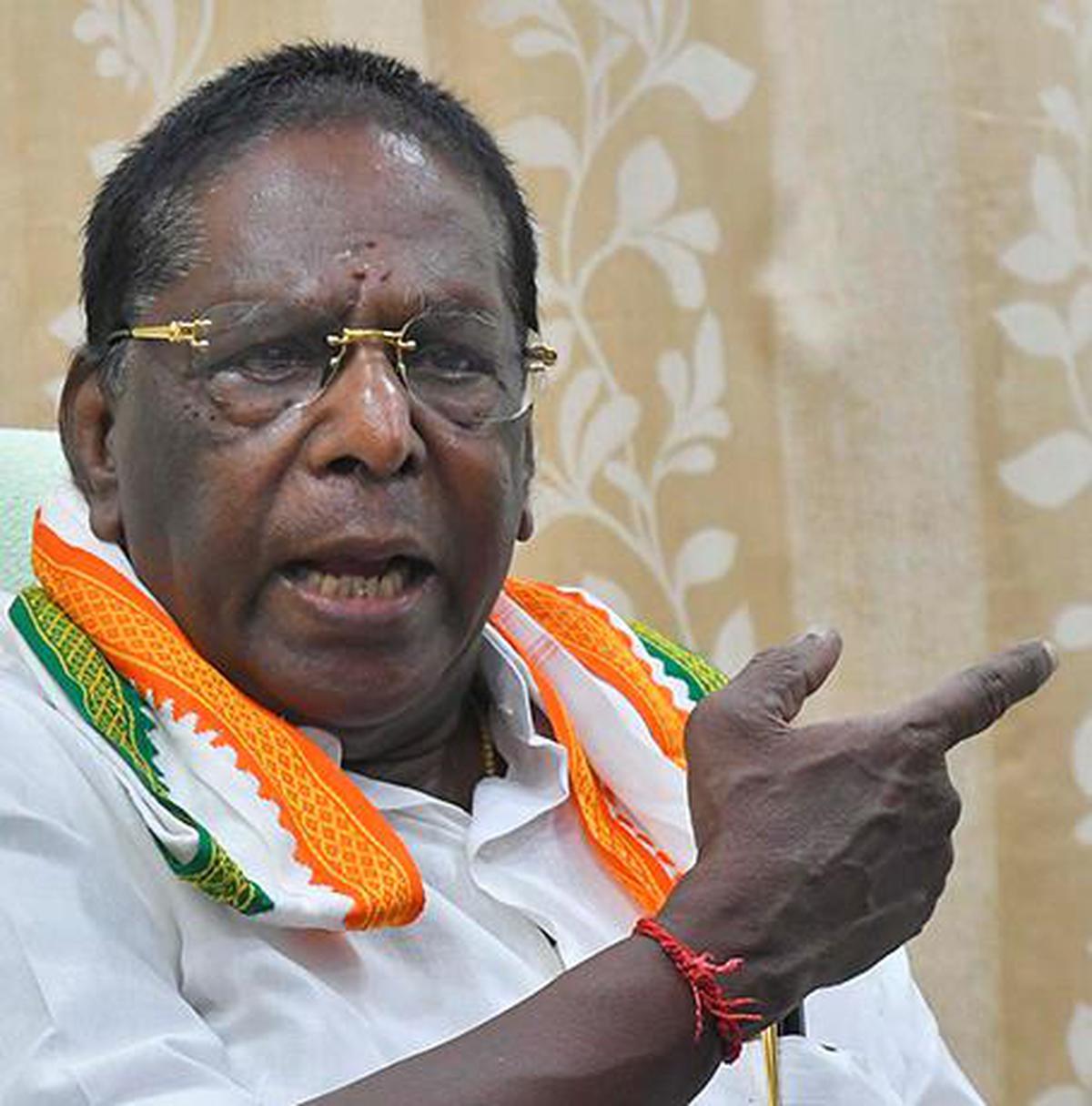 Pondy CM should clarify Speaker’s statement on additional Central assistance for UT: Narayanasamy