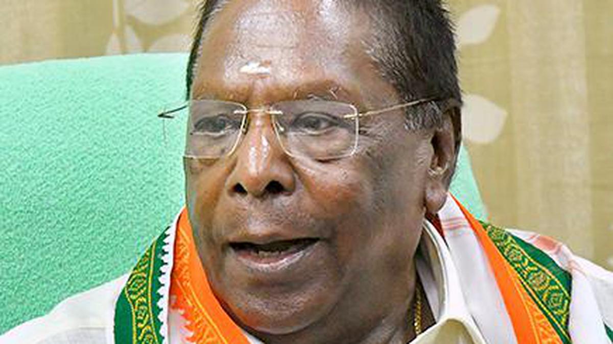 Narayanasamy slams BJP for inducting wife of a history-sheeter into the ...