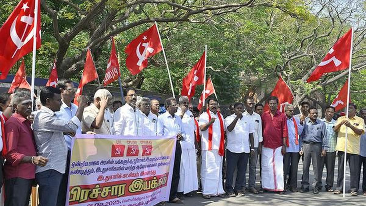 Left parties protest against ‘anti-people Budget’