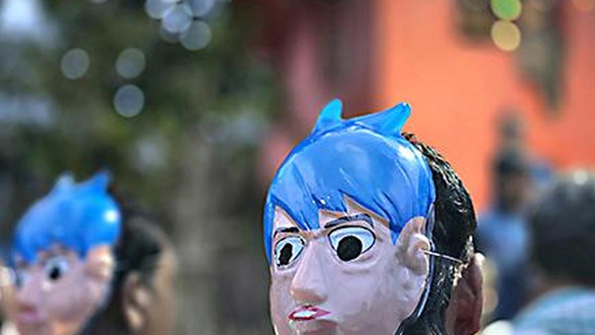 Tiger spotted crossing railway tracks near Makidi in Komaram Bheem Asifabad district