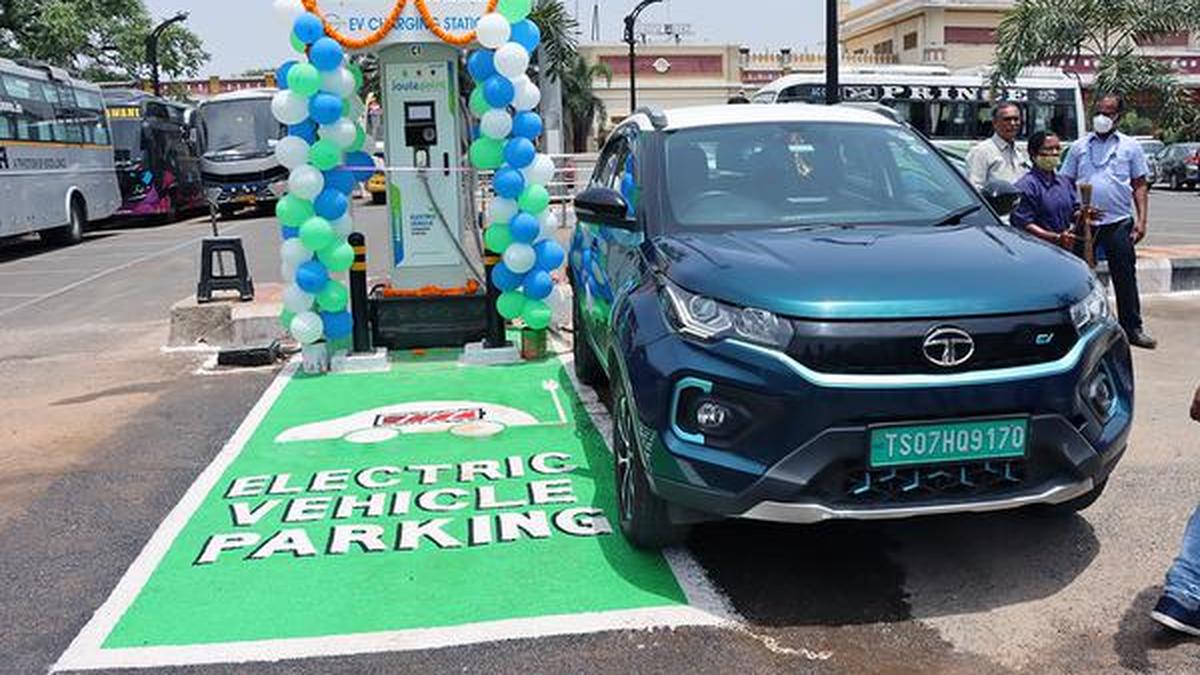 Hyderabad EV charging facility in 32 railway stations soon The Hindu