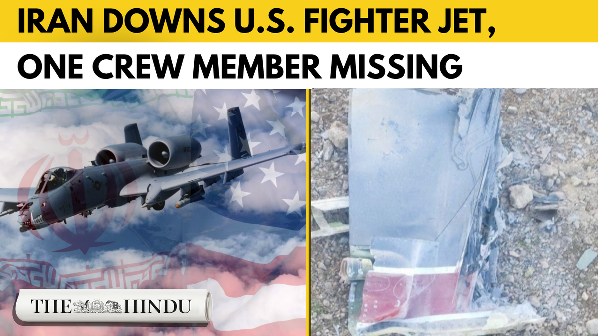 Rescue operation after Iran shoots U.S. fighter jet, one crew member missing Rescue operation after Iran shoots U.S. fighter jet, one crew member missing