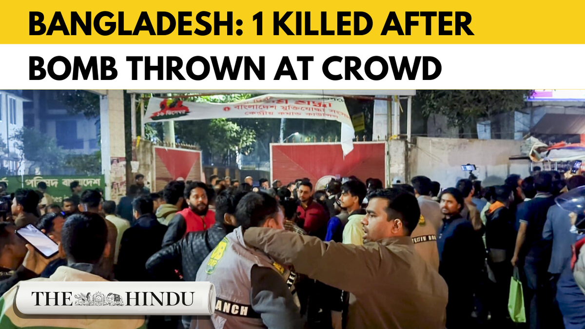 Watch: Bangladesh unrest: One killed after unidentified men hurl bomb from a flyover in Dhaka
