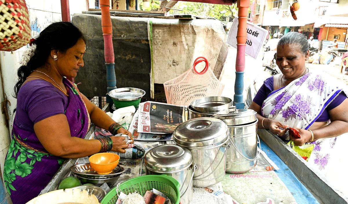 Ammu Tamilchelvan packs babio rice which is her best seller