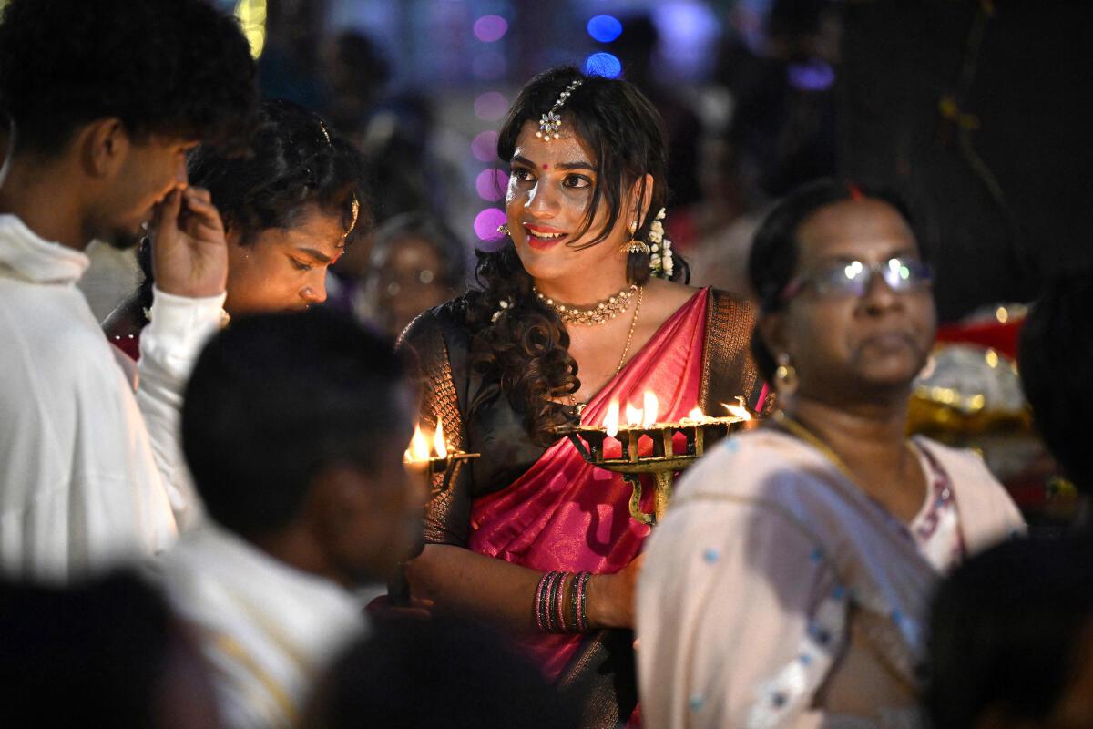 Watch | Men dress up as women in this Kerala festival